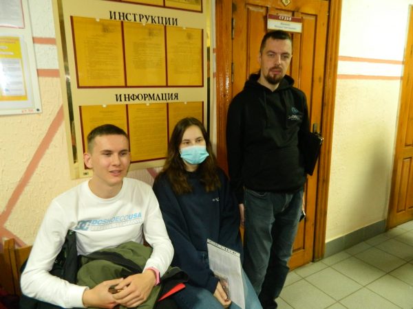 Сергей Янукович (справа), Юлия Наумова и Тимофей Журкевич. Фото vitebskspring.org